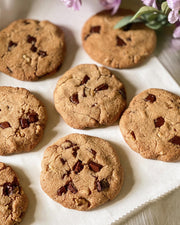 Vegan Almond Protein Cookie ✧ chocolate maple walnut
